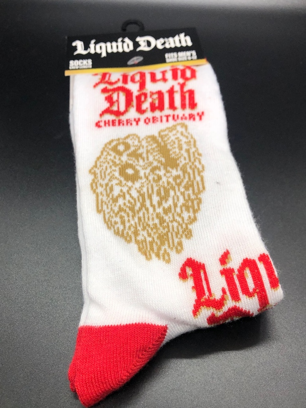 Men’s Liquid Death Socks Size 6-12